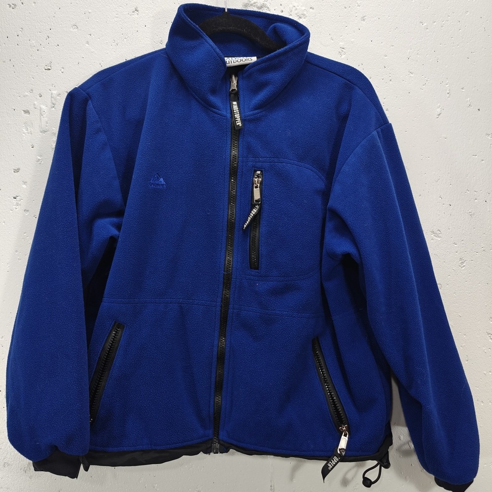 Galyans Outdoors Womens Size 10 Windstopper Gortex Fleece Zipup Blue‎